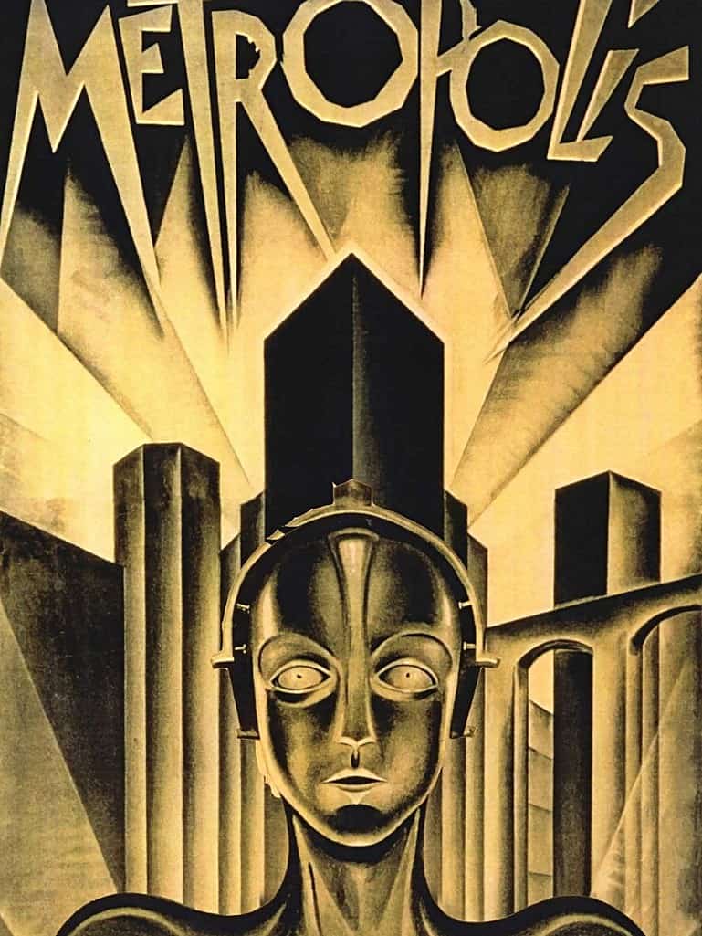Metropolis Movie Poster 1 oz Copper Bar For Sale